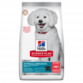 Hill's Science Plan Canine Hypoallergenic Small & Mini Adult – хипоалергенна суха храна за кучета от дребни и мини породи от 1 до 6 години със сьомга